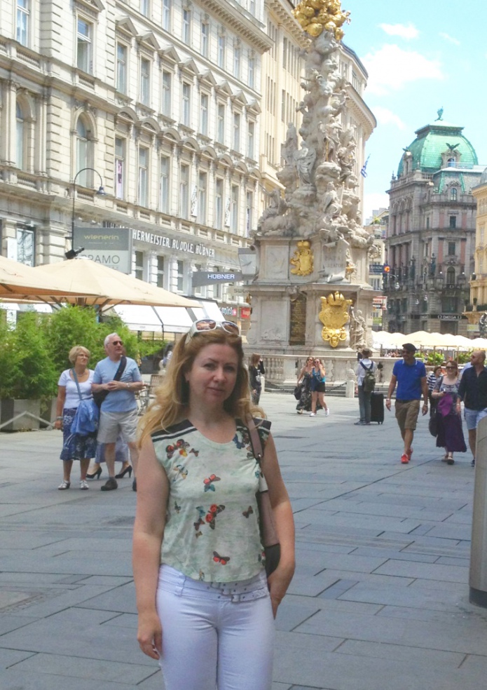 На площади Graben в центре Вены