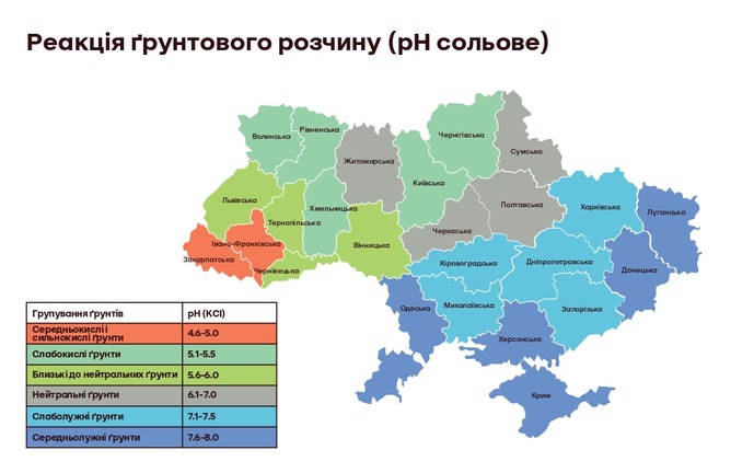 Кислотність грунту, фото