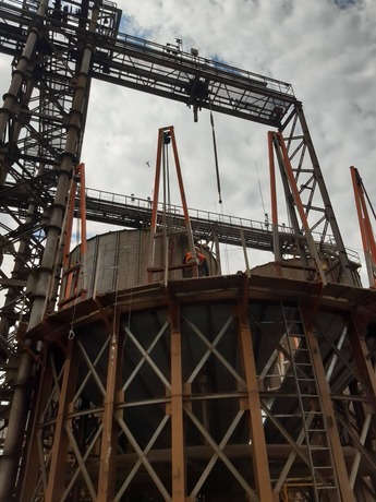 Ремонт силосів, KMZ Industries, фото